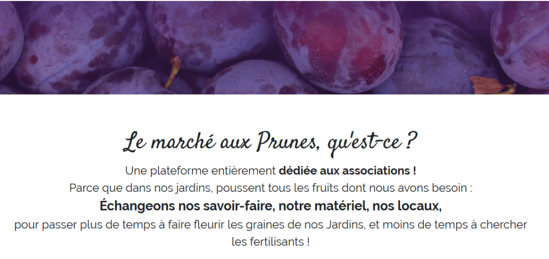 marché aux prunes